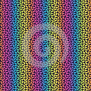 Bright Rainbow Retro Seamless Pattern