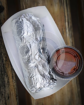 Foil Wrapped Breakfast Burrito