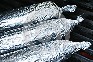 Foil-Wrapped Corn on Grill