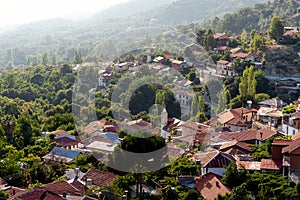 Foini (Phini), a village in the Troodos Mountains of Cyprus. Limassol District