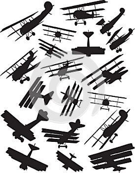 Fokker DR1 silhouettes