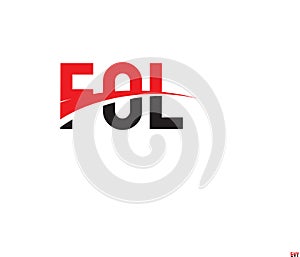 FOL Letter Initial Logo Design Vector Illustration