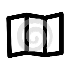 Fold Line Style vector icon which can easily modify or edit