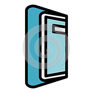 Foldable device icon color outline vector