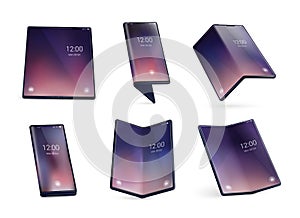 Foldable Smartphone Realistic Concept photo