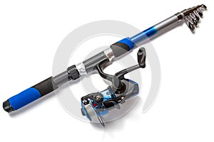 Foldable spinning rod with reel