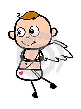 Folded Arms Angel cartoon