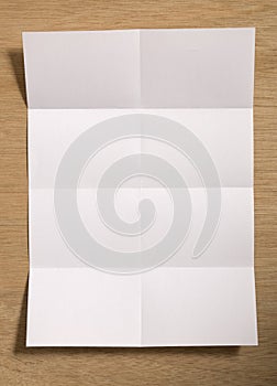 Folded Blank Paper