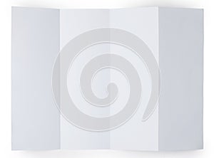 folded blank paper