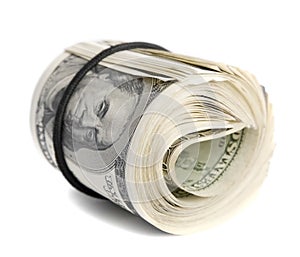 Folded bunch of American dollar