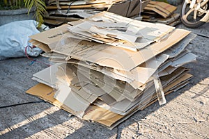 Folded Cardboard Used Boxes