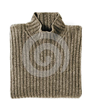 Folded Cashmere Turtle Neck Sweater