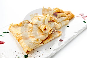 Folded Crepe or Pancakes