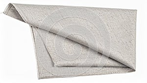 Folded Grey Fabric Texture Close Up