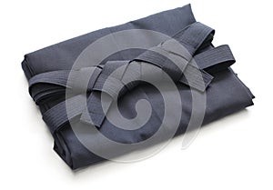 Folded hakama, japanese martial arts uniform