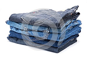 Folded jean stack