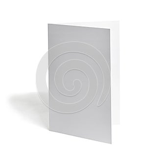 Folded leaflet white blank paper template book