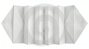 folded leaflet white blank paper template book