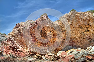 Folded limestone on Crete