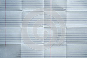 Folded lined paper texture background