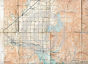 1903 Folded Map