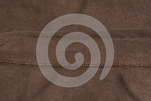 Folded thick brown fabric texture