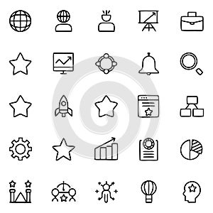 Business and Startup Icon Set â Hand-Drawn Line Vector