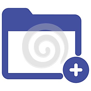 Folder Add Isolated Vector icon which can easily modify or edit