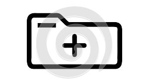 Folder Add New Icon Vector Illustration, vector design Generative AI