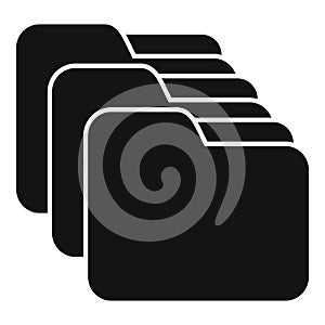 Folder backup icon simple vector. Data cloud