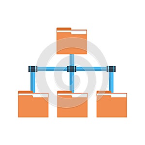 Folder Data Access Icon Cloud Computer Connection Hosting Server Database Synchronize Technology