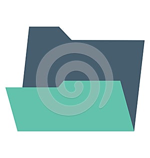 folder, data folder Isolated Vector icon that can be easily edit or modified