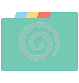 folder, data folder Isolated Vector icon that can be easily edit or modified