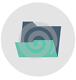 folder, data folder Isolated Vector icon that can be easily edit or modified