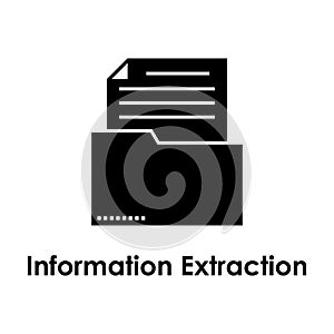 folder, docs, information extraction icon. One of business collection icons for websites, web design, mobile app