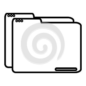 Folder document data icon