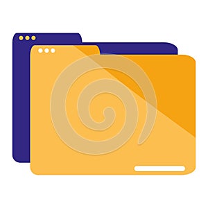 Folder document data icon