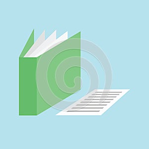 Folder document paper icon