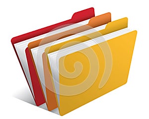 Folder with documents photo