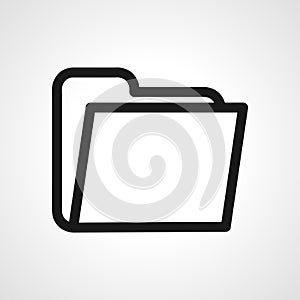 Folder with Documents line icon. file Folder linear outline icon