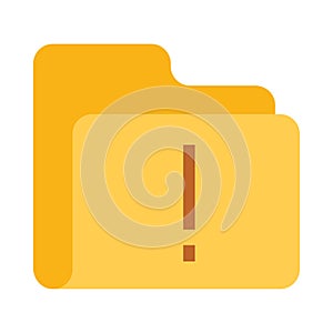 Folder error color VECTOR icon