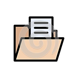 Folder flat color icon