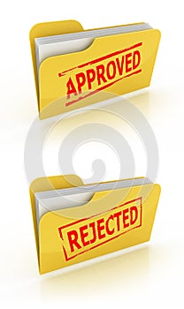 Folder icon for approved / rejected documents