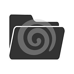 Folder icon. Archive save computer files symbol. Portfolio of documents vector