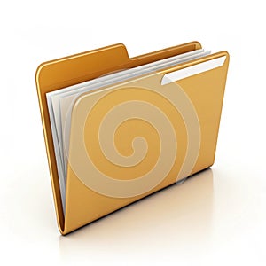 Folder icon 3D illustration
