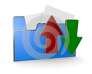 Folder icon, data transfer