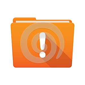 Folder icon with an exclamation sign