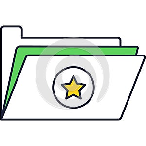 Folder icon, file vector, open web archive