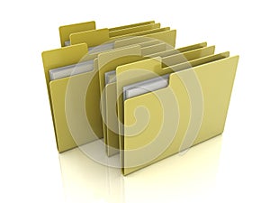 Folder icon with files