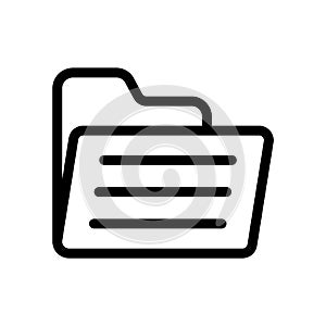 Folder icon flat vector illustration design